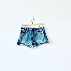 Abercrombie Denim High Rise Mom Shorts